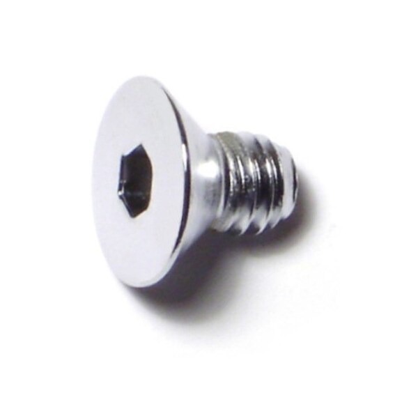 Midwest Fastener 5/16"-18 Socket Head Cap Screw, Flat Head, Chrome Plated Steel, 1/2 in Length, 10 PK 79921 - main
